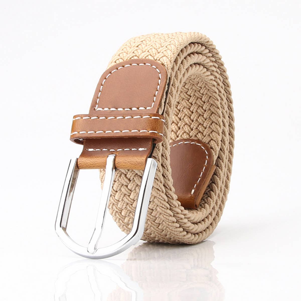 CWABE0940_WOMEN'S CASUAL PIN BUCKLE CANVAS BELT