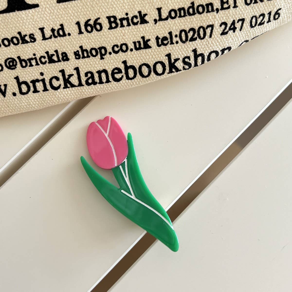 CWAHA07744_CARTOON TULIP BIRD ACETATE HAIR CLIP FOR WOMEN