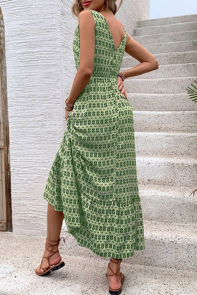 CWDMD2489_DIAMOND PRINT SLEEVELESS MAXI DRESS