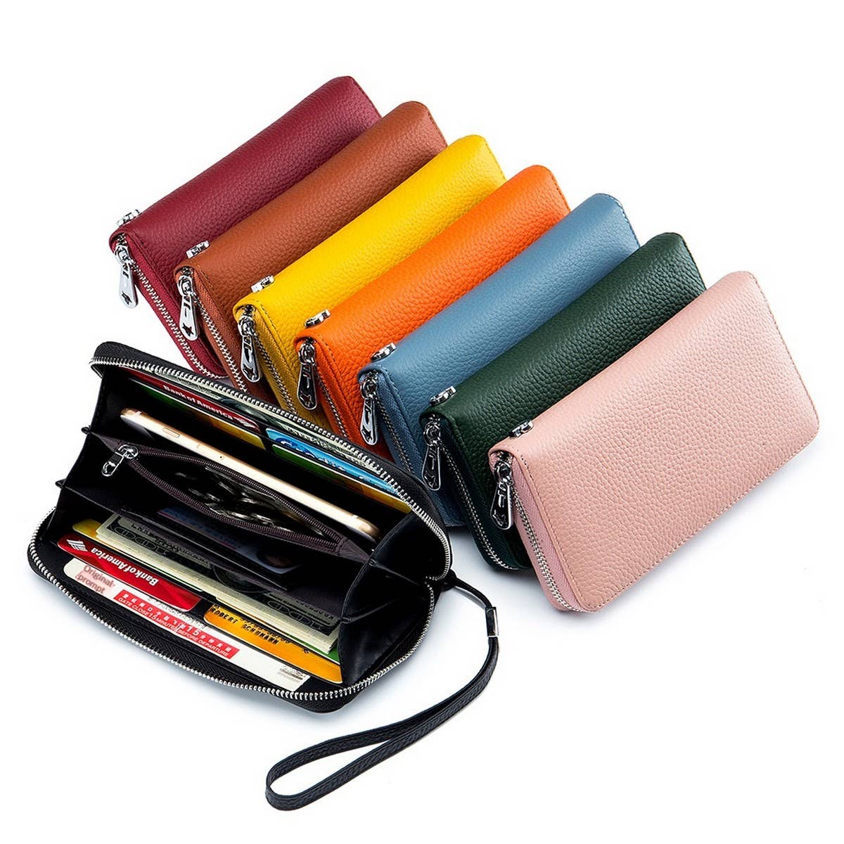Long Leather Wallet ? Soft Handheld Clutch_CUAB00388