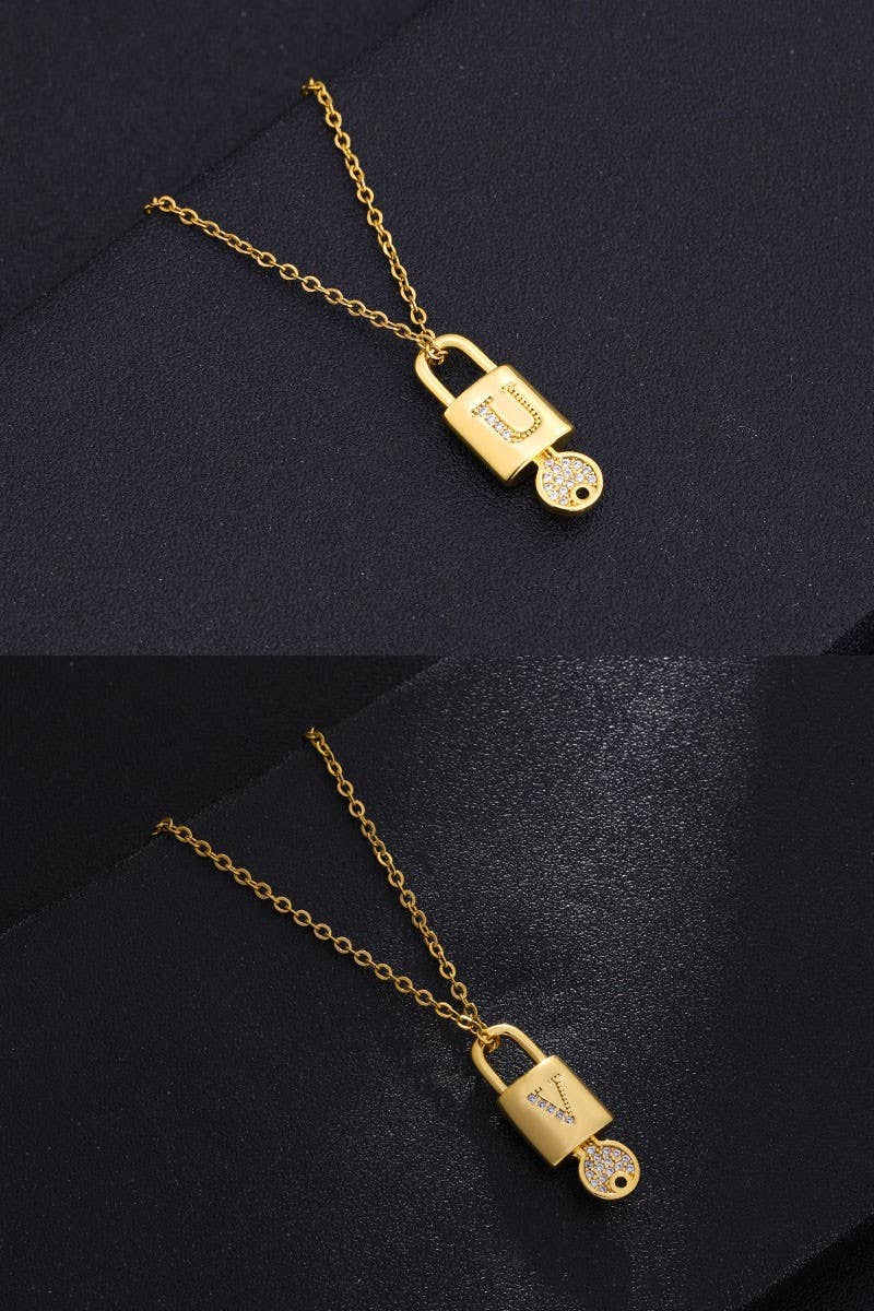 ALPHABET INITIAL PANDANT NECKLACE_CWAJE270