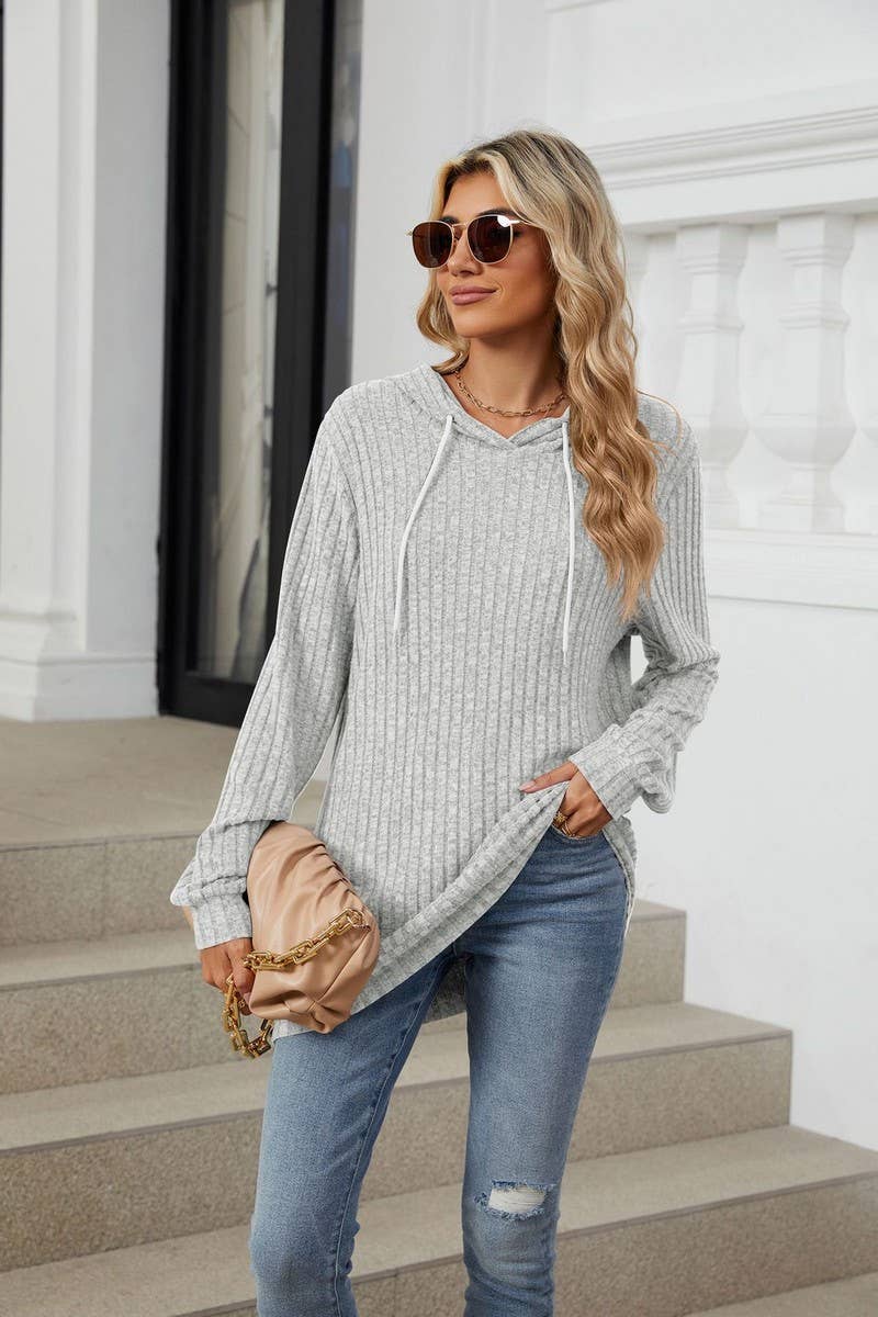 CWOHOL1110_AUTUMN AND WINTER LOOSE HOODED SWEATSHIRT