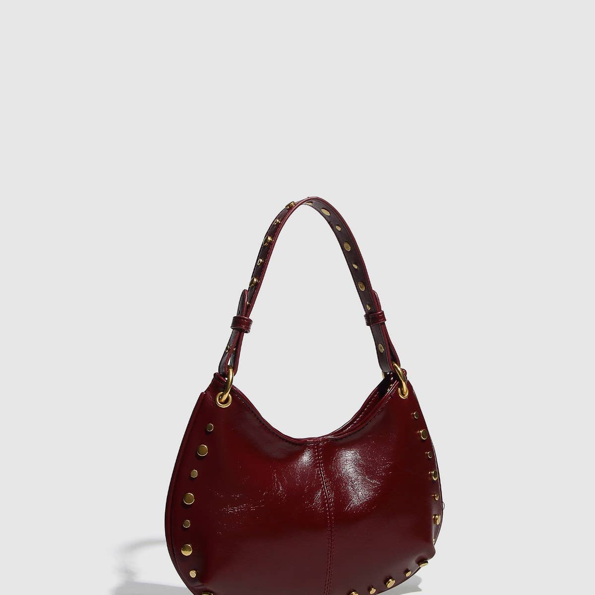 Trendy Studded Boston Shoulder & Handbag_CWAB5713
