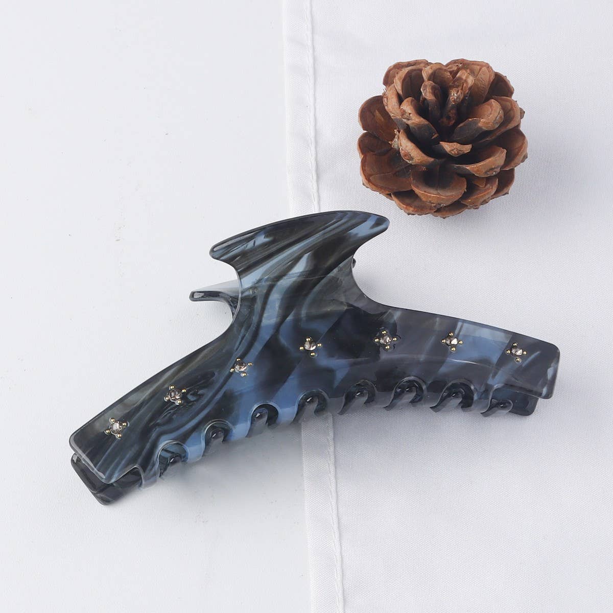 CWAHA1411_MARBLE LARGE HAIR CLAW CLIP