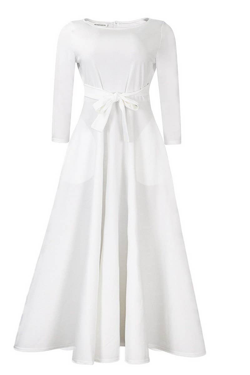 CWDMD01256_2024 PLUS SIZE WOMEN BELTED ELEGANT MAXI DRESS