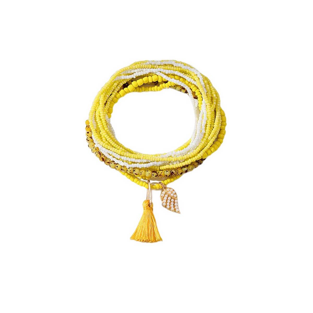 Handmade Tassel Anklet ? Wing Charm Design