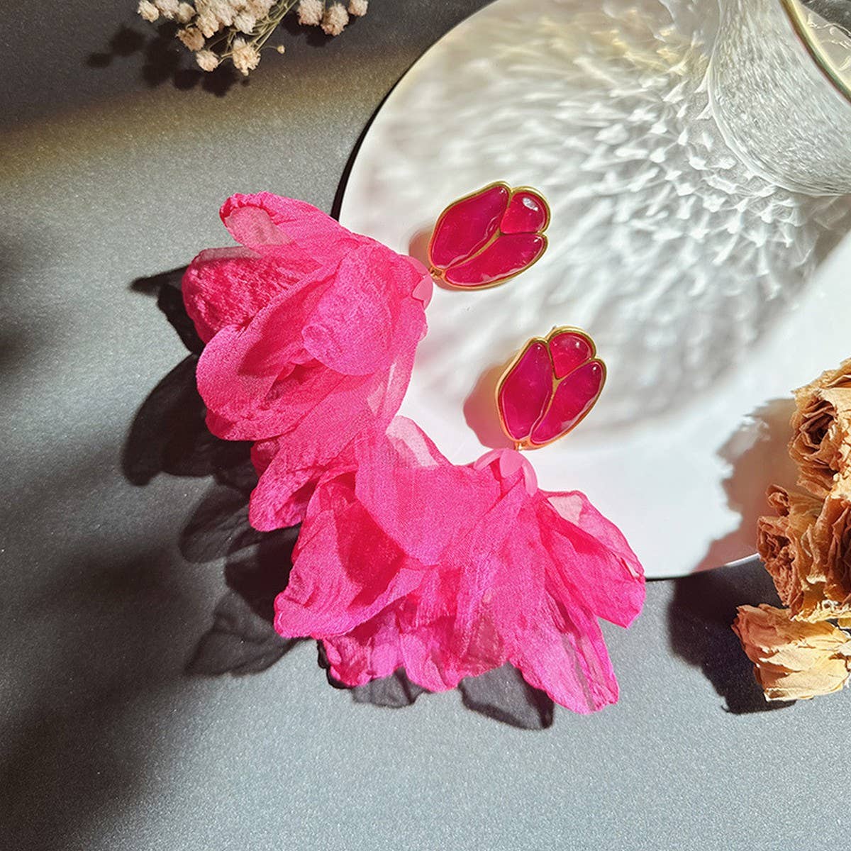 Boho Floral Earrings ??Original Handmade Design_CWMM6181