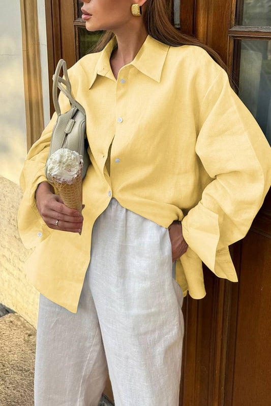 CWTSTL01004_CASUAL VACATION SOLID LONG SLEEVE SHIRT