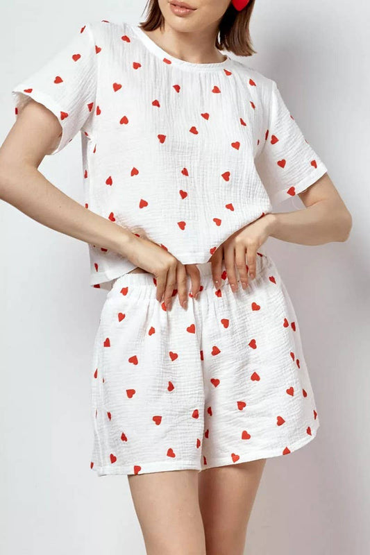 CWSBSSL0107_SUMMER LOVE PRINT HOME WEAR TWO PIECE SET