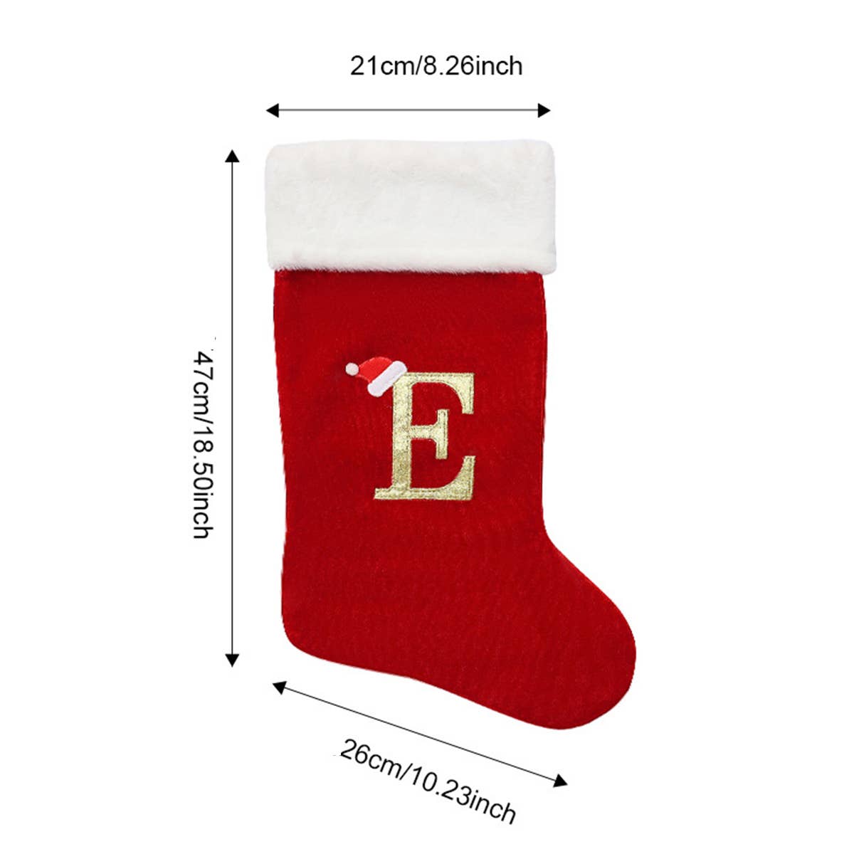 CWMM9401_CHRISTMAS TREE LETTER STOCKING DECORATION CHARM