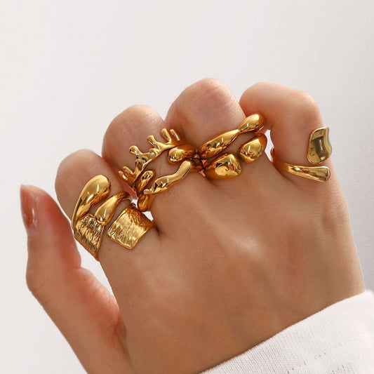 ADJUSTABLE OPEN RING GEOMETRIC DESIGN FOR WOMEN_CWAJE1224