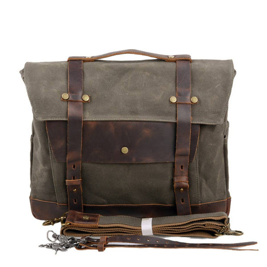Vintage Waterproof Motorcycle Satchel Bag_CWAB5566