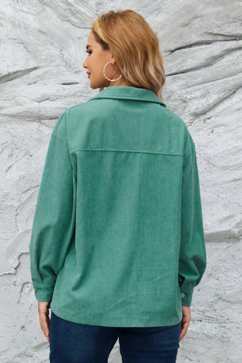 CWTSTL2121_WINTER CORDUROY LONG SLEEVE SHIRT TOP