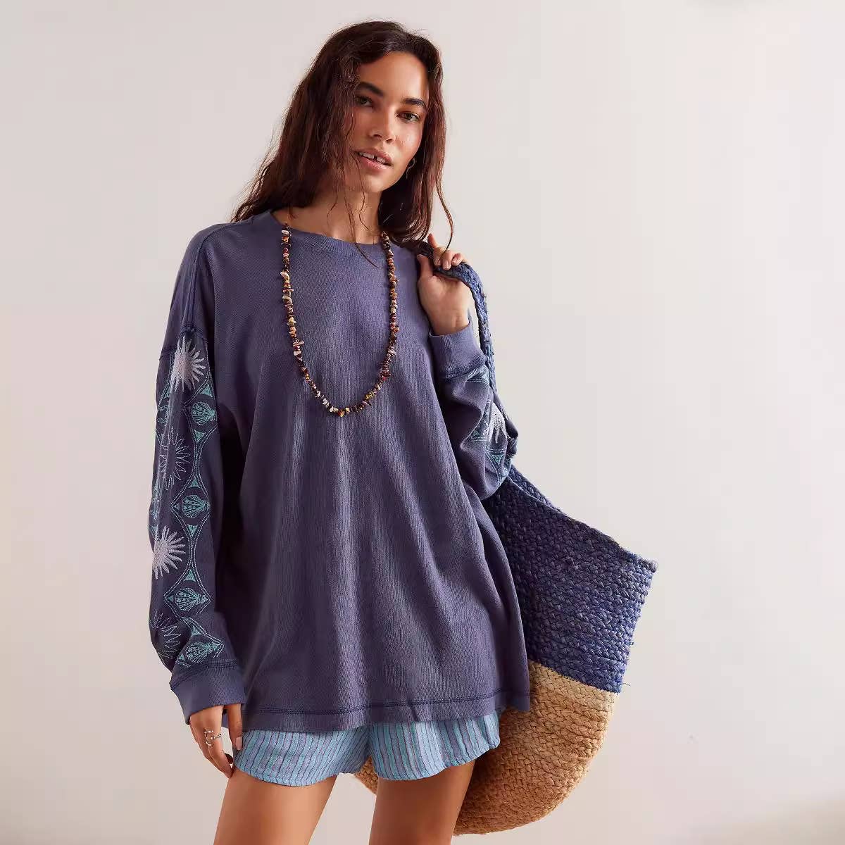 Casual fashionable round-neck pullover hoodie