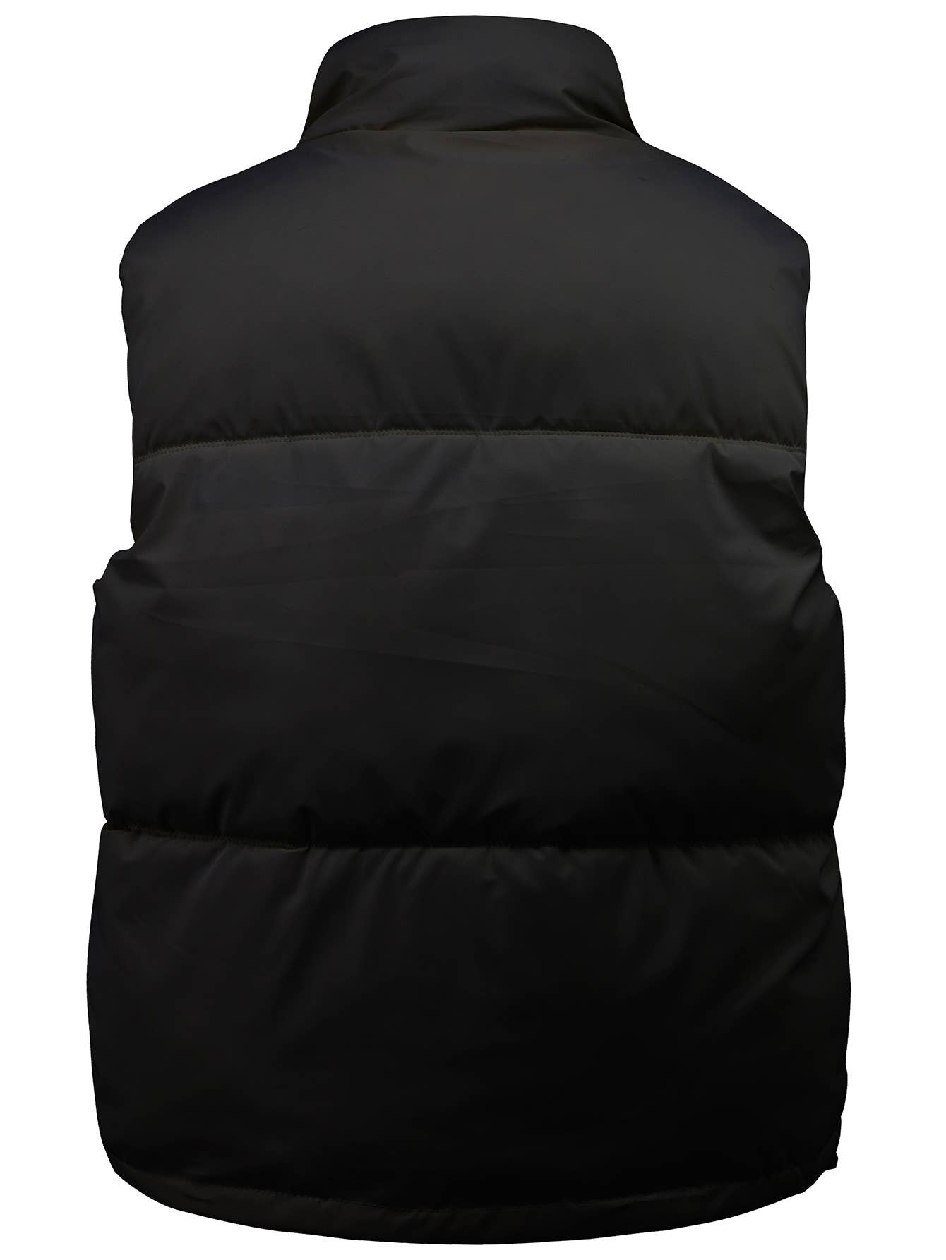 Cotton-padded stand-up collar waistcoat