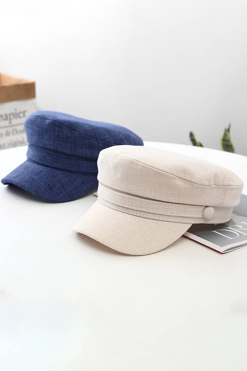 SOLID BAKER BOY HAT_CWAH0488