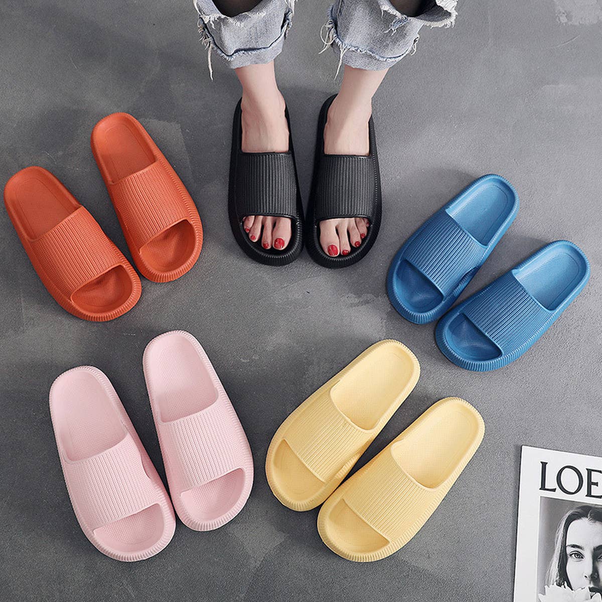 Soft EVA Indoor Slippers, Thick Sole for Women_CWSHS0636