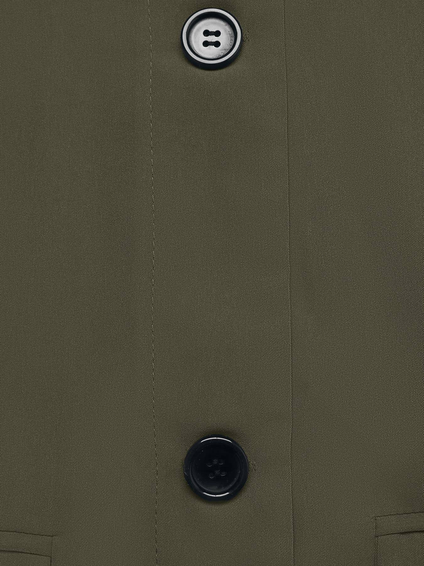 Contrast color easy temperament trench coat