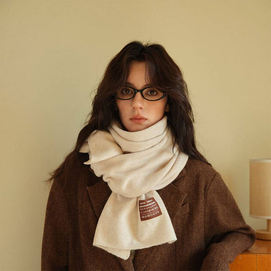 Blend Knit Scarf ??Stretchy Warm Unisex Wrap_CWASC2311