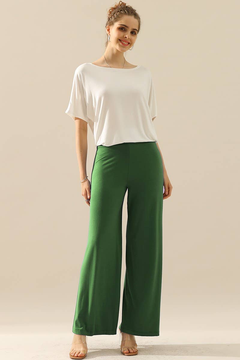CWBLP410_HIGH WAIST WIDE LEG PALAZZO LOOSE CASUAL PANTS