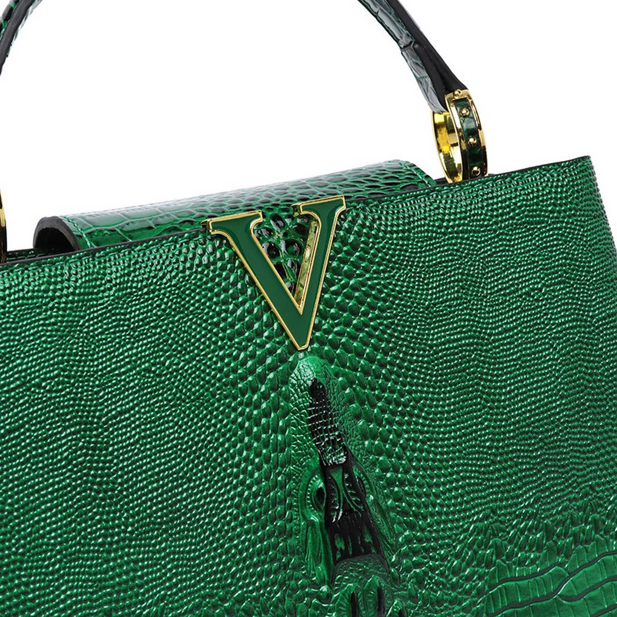 FASHIONABLE HIGH-END CROCODILE LEATHER KITTEN BAG_CWAB3618