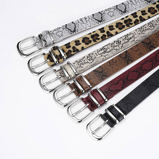 VINTAGE SERPENTINE WOMEN'S PIN BUCKLE BELT
