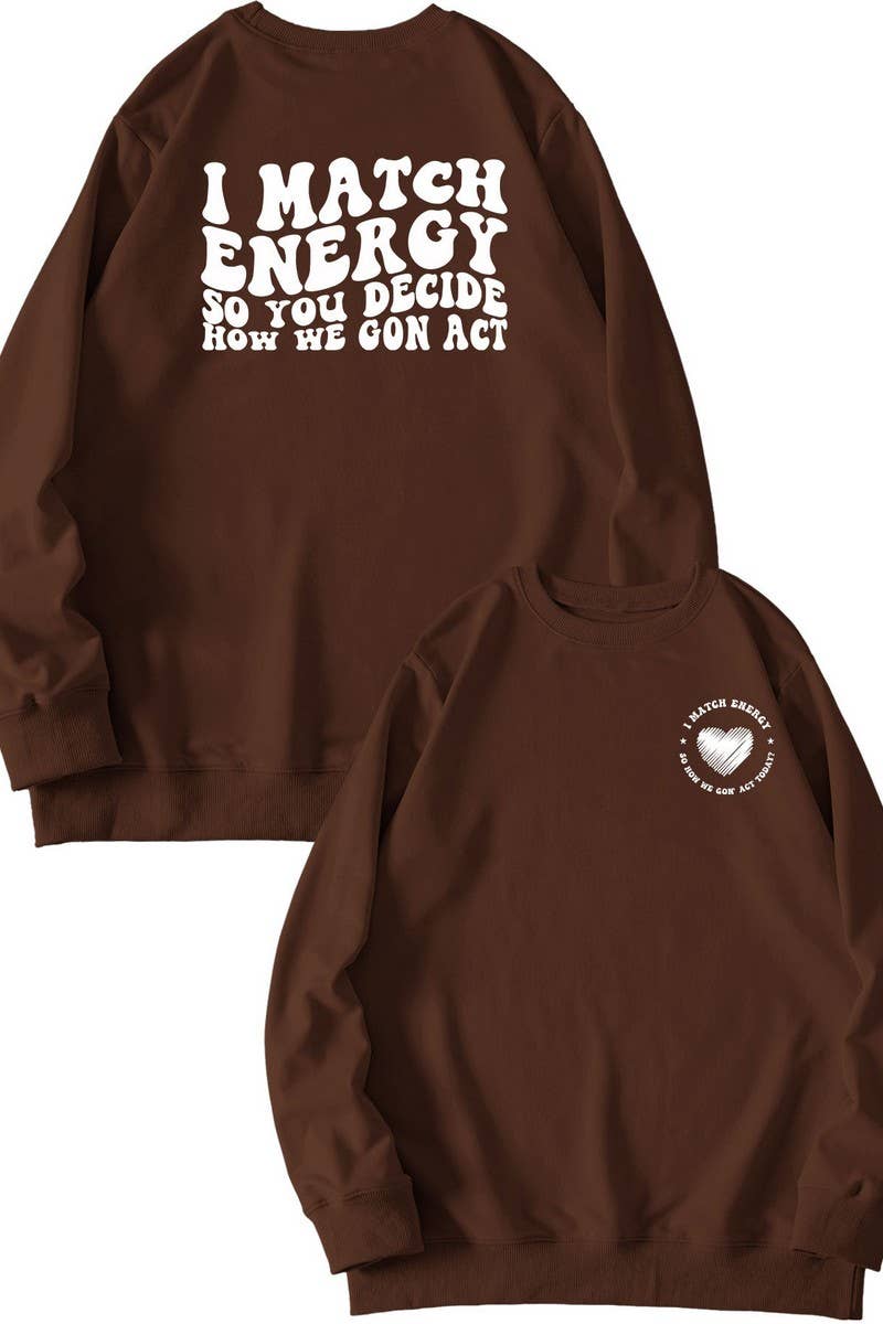 CWTSTL0491_WOMEN LETTER PRINTING LONG SLEEVE SWEATSHIRT