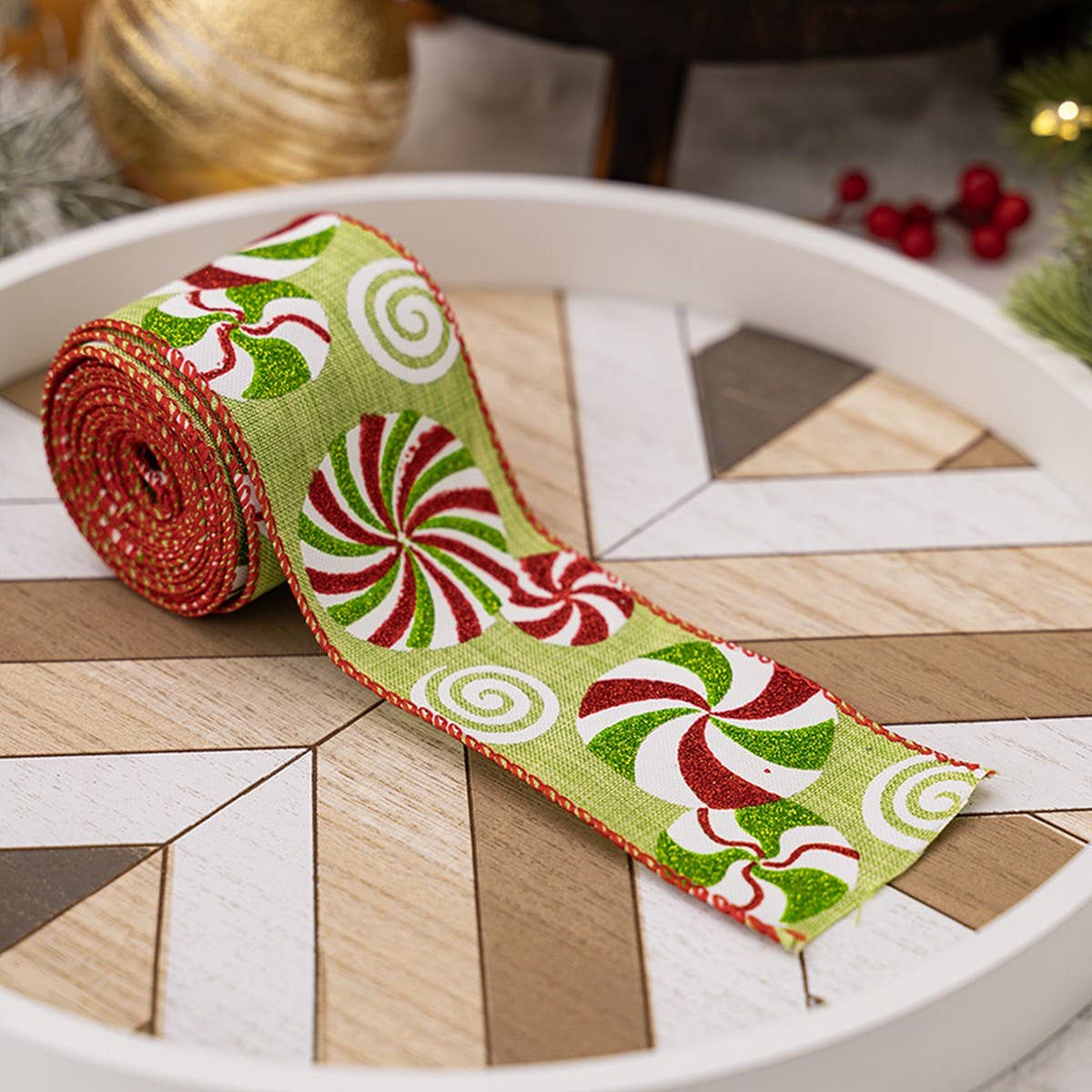 CWMM10204_CHRISTMAS  RIBBON GIFT WRAP DIY BOWS