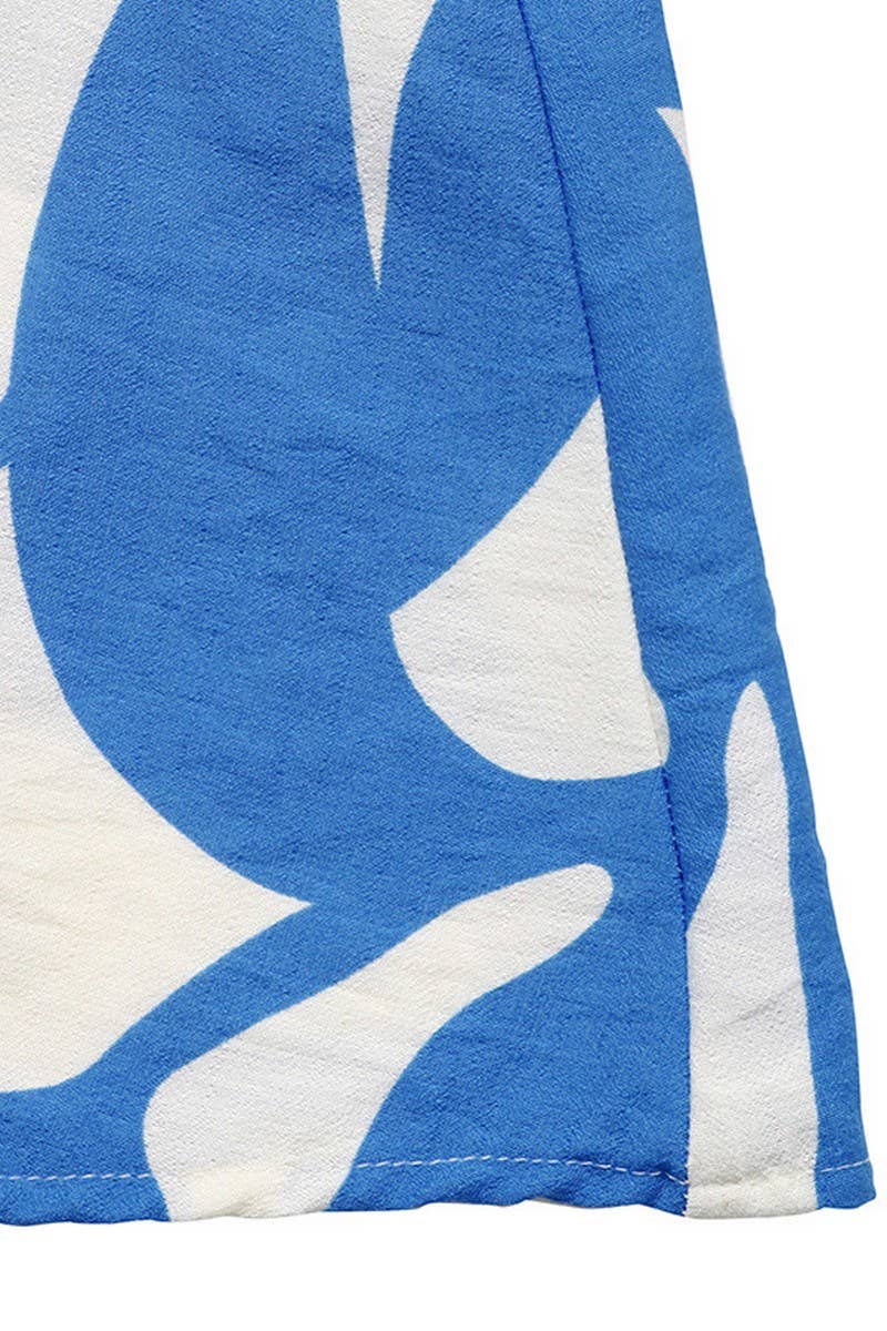 CWDMD6281_TROPICAL HALTER NECK SPLIT HEM BEACH DRESS