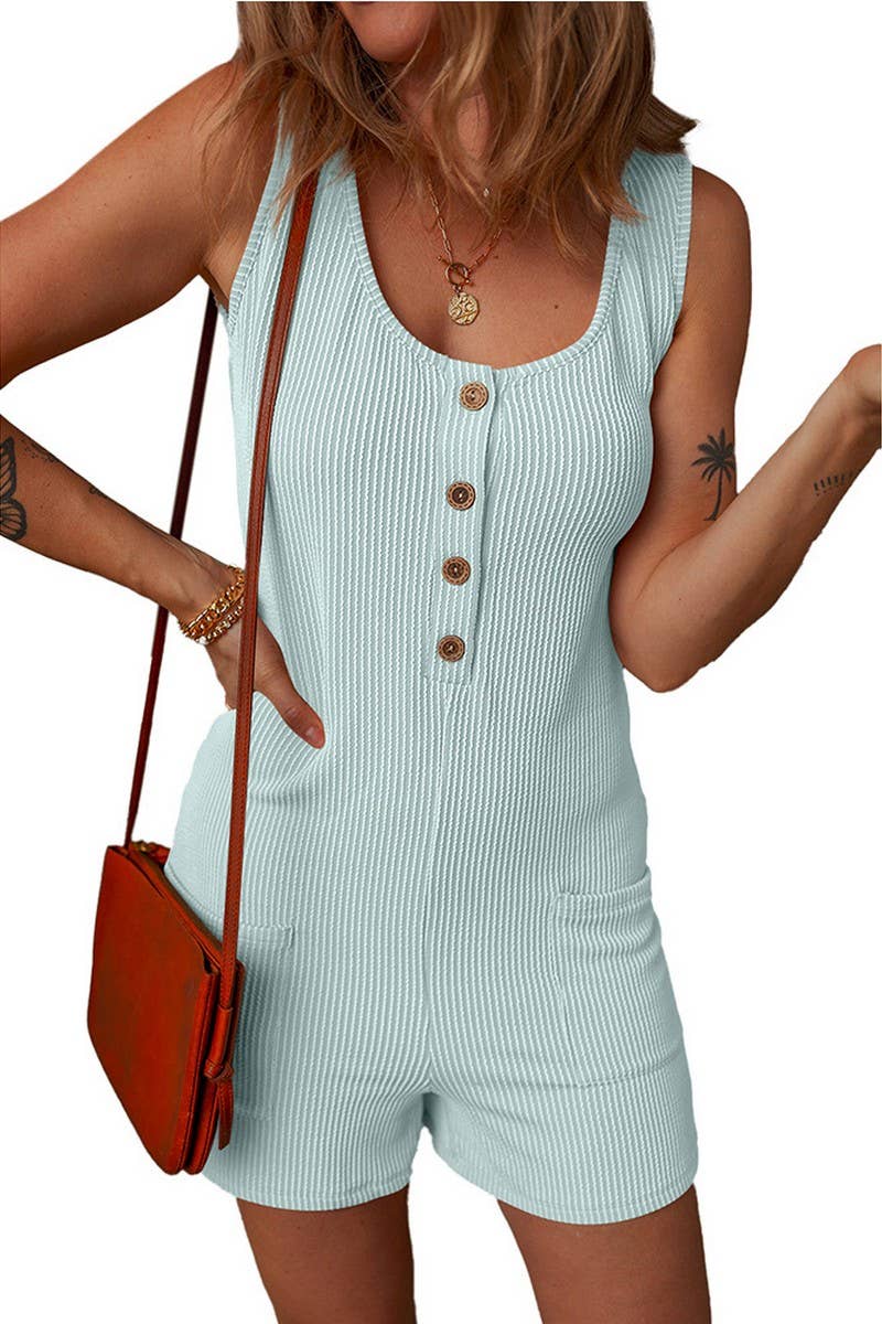 CWSJS1392_CONTRAST STRIPE SLEEVELESS TANK TOP JUMPSUIT