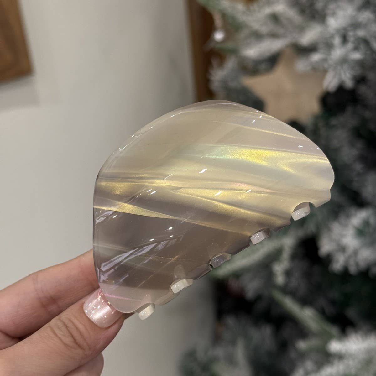 CWAHA4555_NEW LIGHT LUXURY CANDY COLOR SEMI-CIRCULAR HAIRPIN