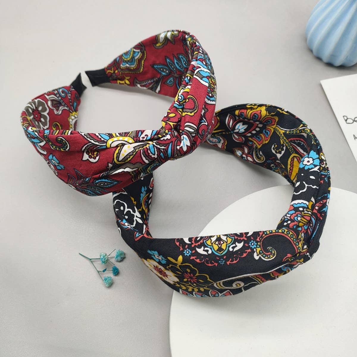 VINTAGE FABRIC CASHEW PRINT HEADBAND
