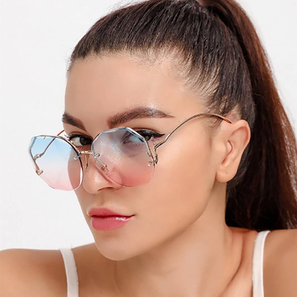 FASHIONABLE AND HIGH-END RIMLESS SUNGLASSES_CWASG0383