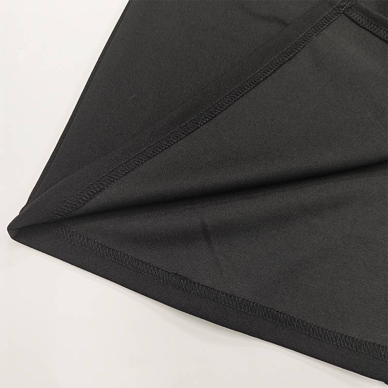 A slim high-slit lace patchwork fashion dress