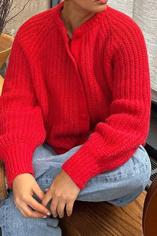 CWOCAL00749_CASUAL SIMPLE BUTTON LONG SLEEVE SHIRT SWEATER