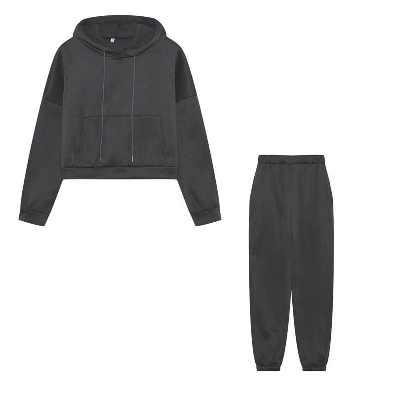 Casual hoodie, jacket, pants and sportswear set