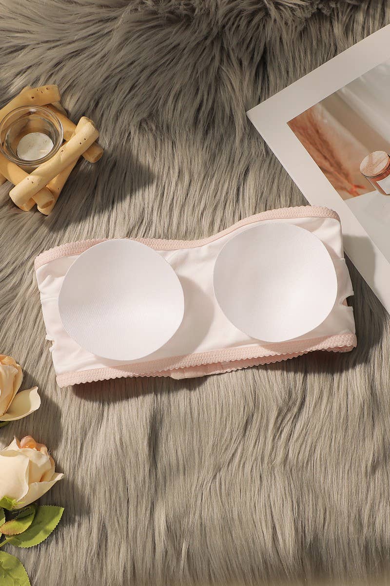 CWMU00313_STRAPLESS FRONT CLOSURE PUSH-UP BANDEAU BRA