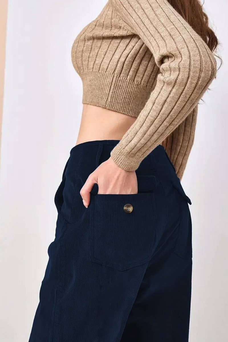 CWBLP01039_SOLID HIGH WAIST STRAIGHT LEG PANTS