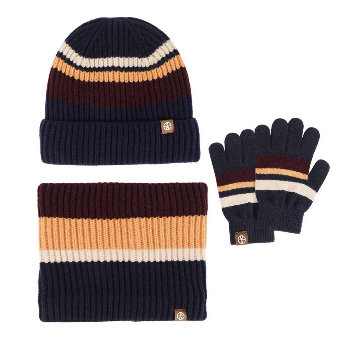 CHILDREN'S AUTUMN AND WINTER WARM THREE-PIECE SUIT