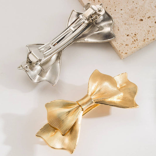 Chic Geometric Bow Spring Hair Clip for Women_CWAHA6199