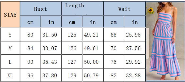 CWDMD5935_STRIPED PRINT BACKLESS POCKET CAMI DRESS