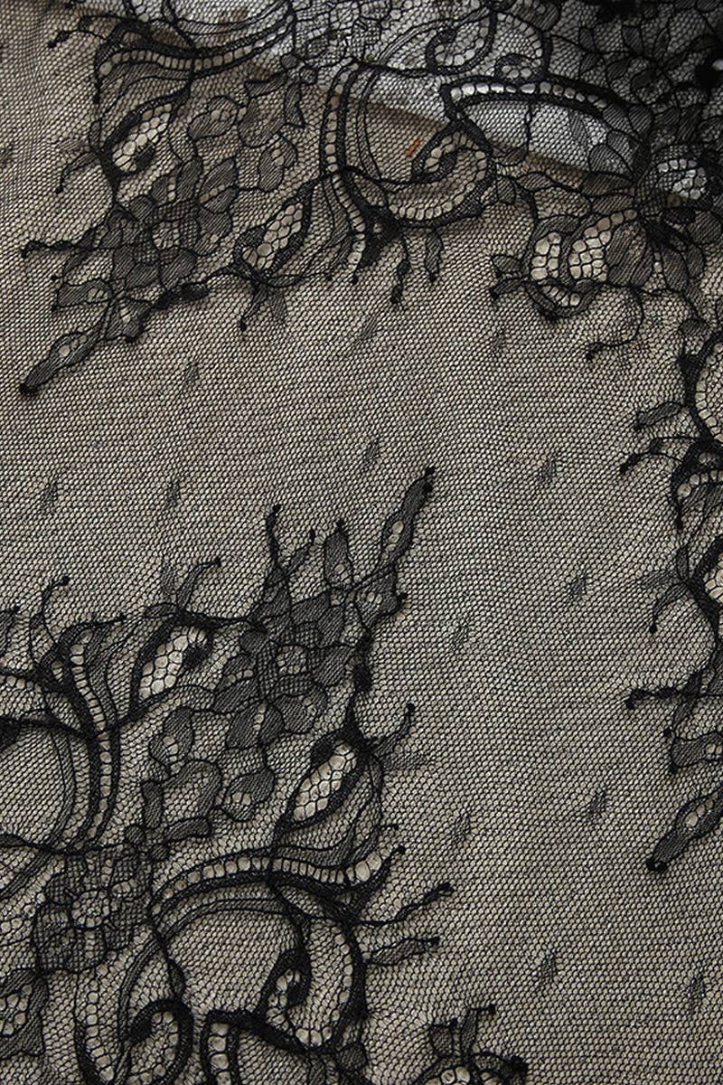 CWSPJ0194_LACE SPLICING SLIT SUSPENDER NIGHTDRESS