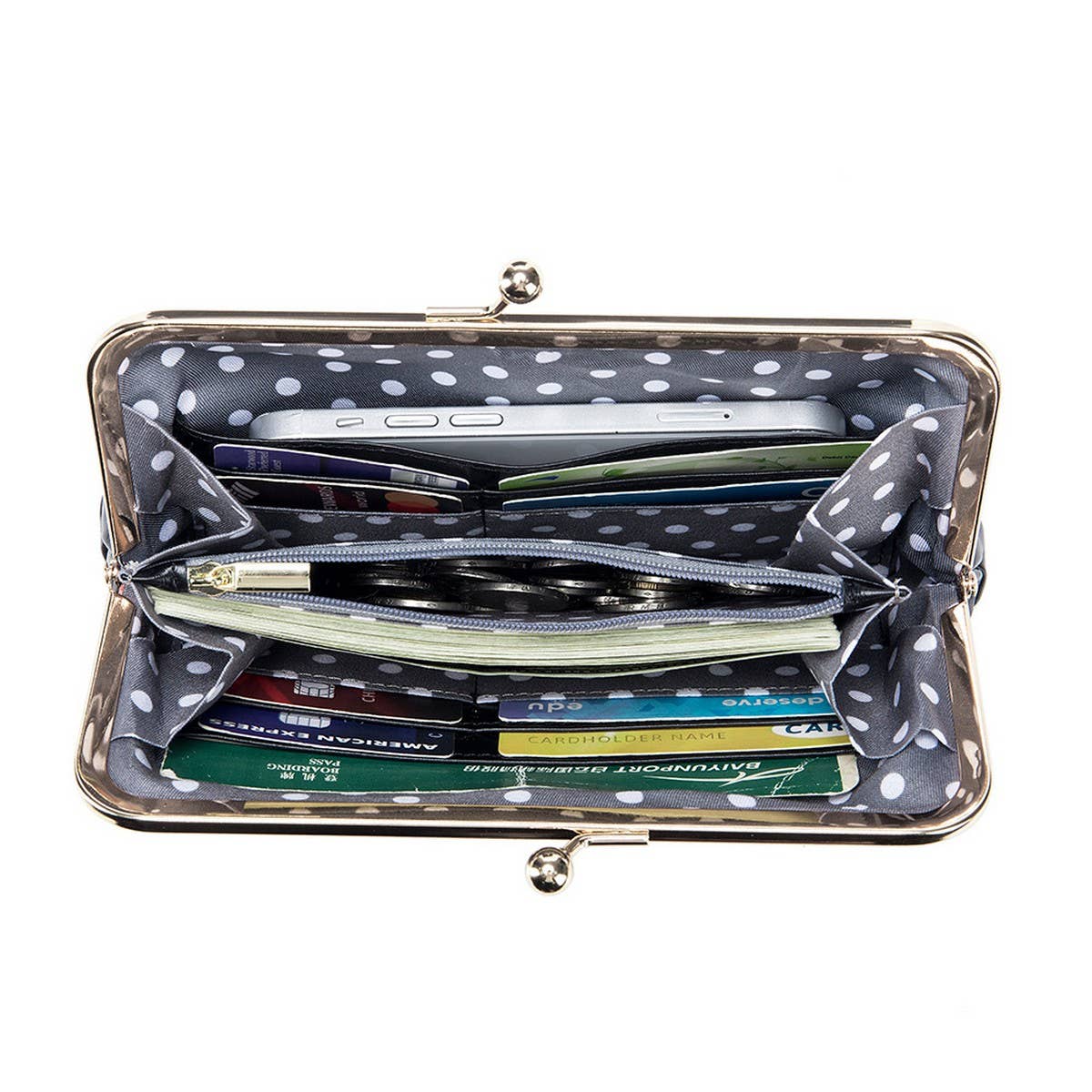 Women's Retro Long Leather Clutch Wallet Purse_CUAB00325