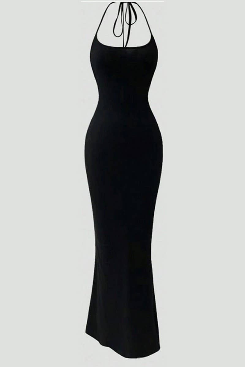 CWDHL1004_HALTER LEOPARD BACKLESS BODYCON CLUB DRESS