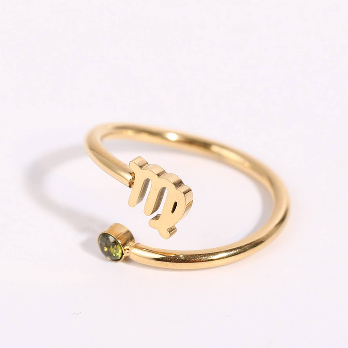 colored zircon rings fort and twelve zodiac signs