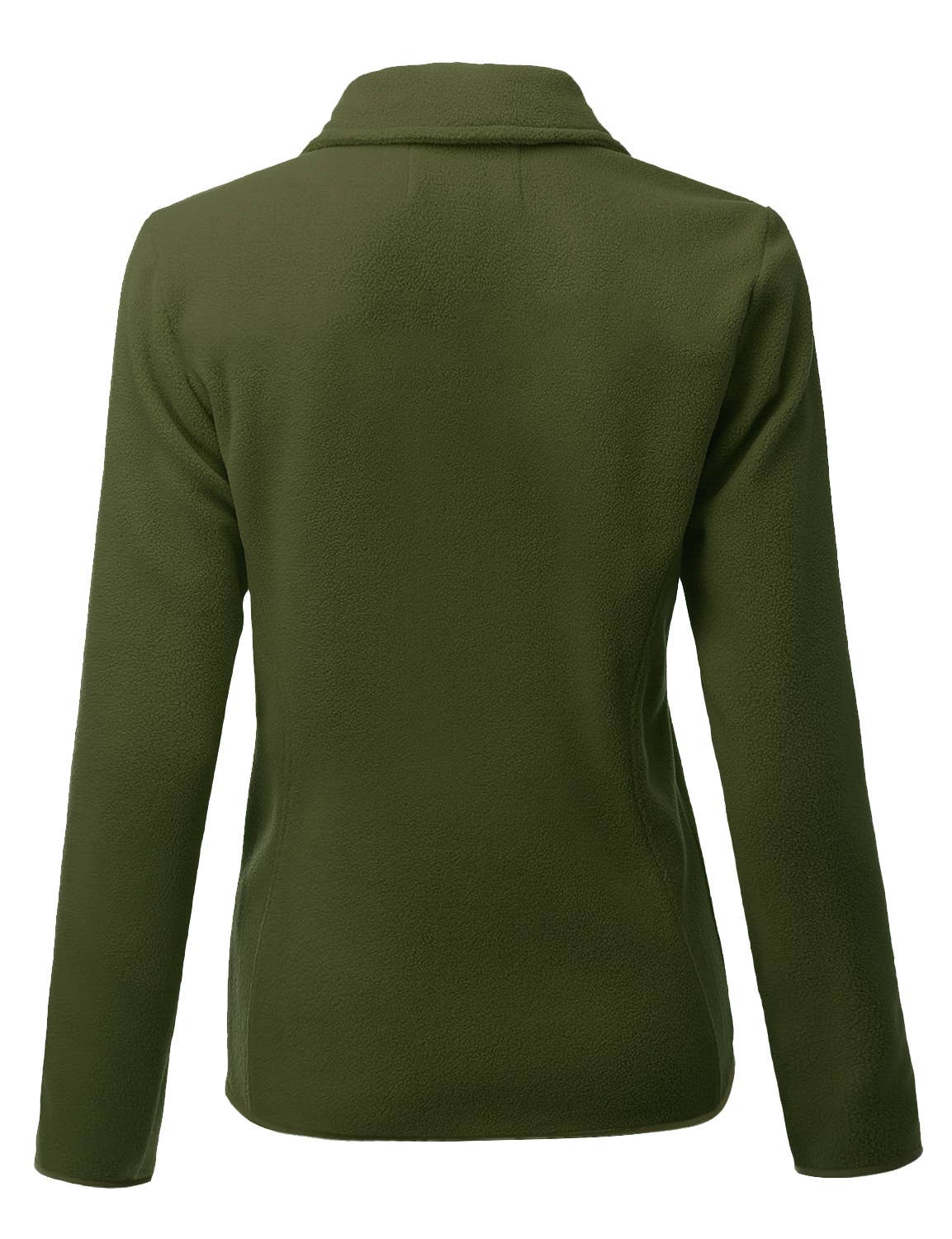 CWOJA693_Long Sleeve Full-Zip Thermal Basic Fleece Jacket