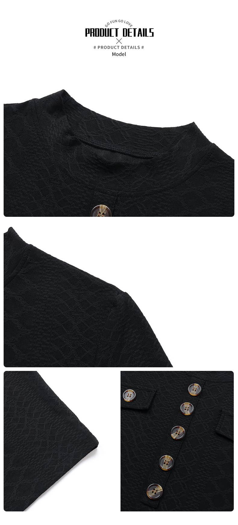 Button-knitted hip-hugging dress