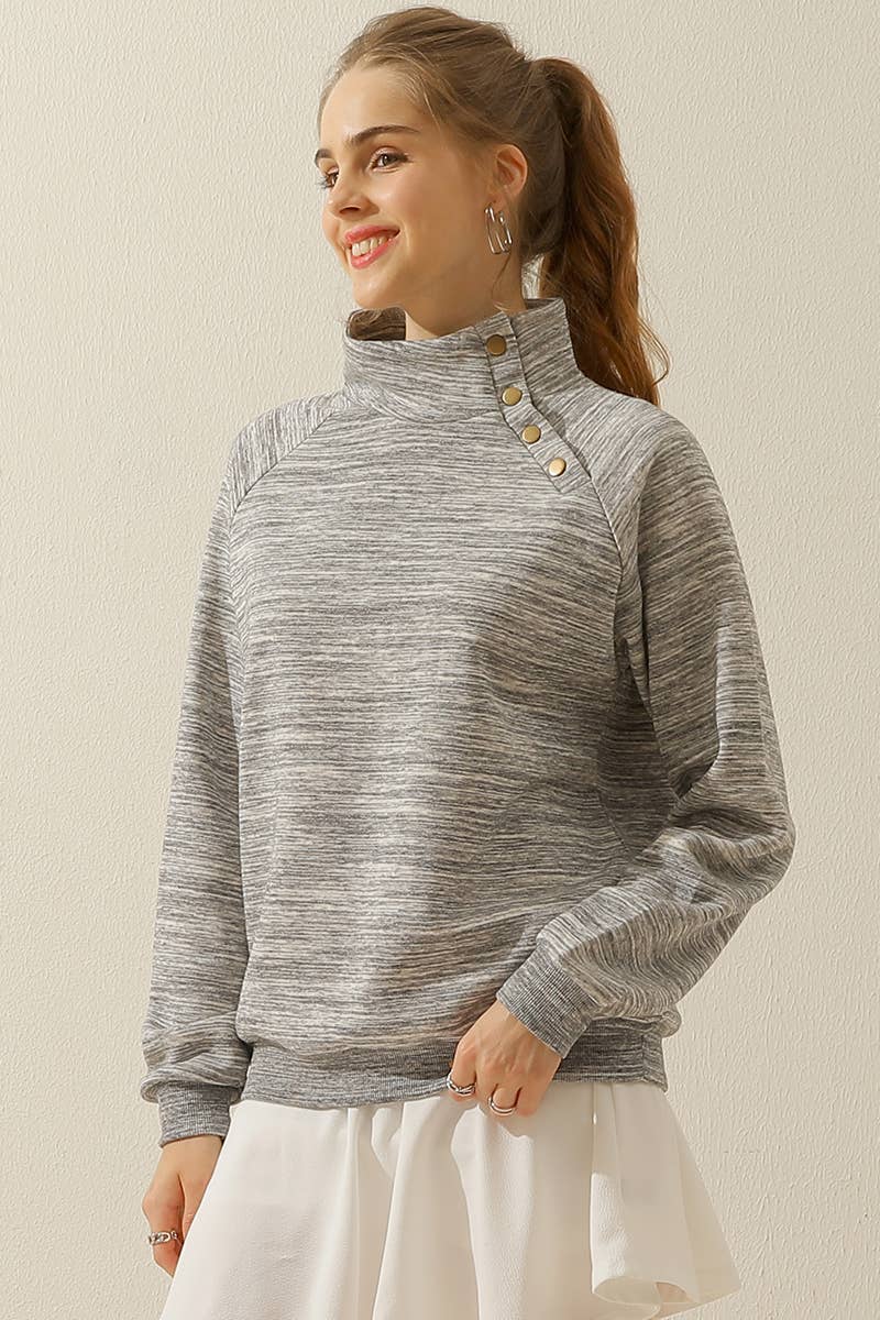 CWTTL901-P_PLUS SIZE TURTLE NECK RAGLAN?SLEEVES SWEATSHIRT