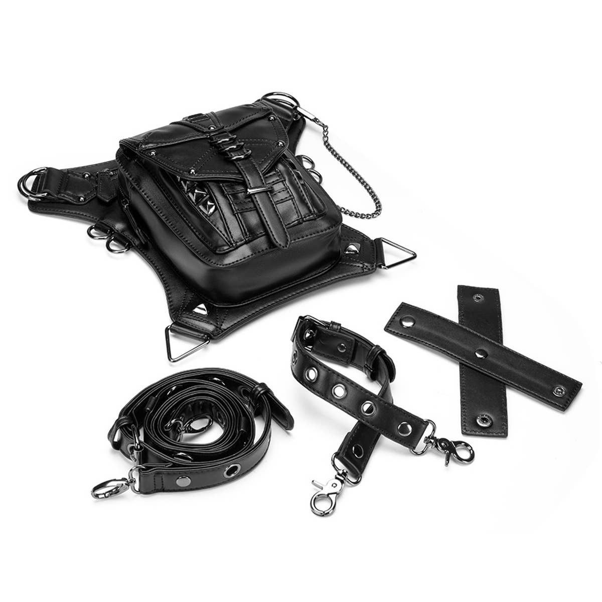 RETRO STEAMPUNK LEATHER MESSENGER BAG_CWAB0636