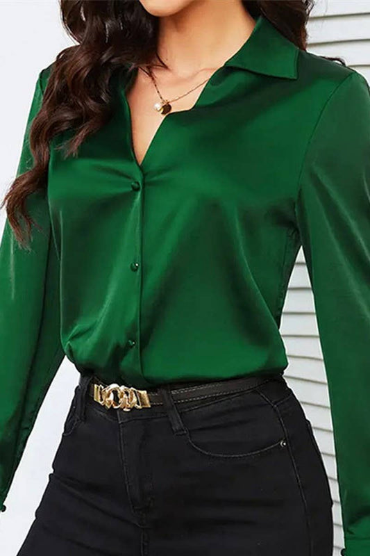 CWTBLL3807_CROSSOVER V-NECK CARDIGAN BUTTON-DOWN SHIRT